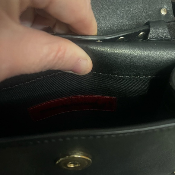 Valentino Garavani Rockstud leather Black Studded Crossbody Bag - Picture 4 of 8